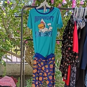 Kids Pajamas - Midnight Snack Shark Design